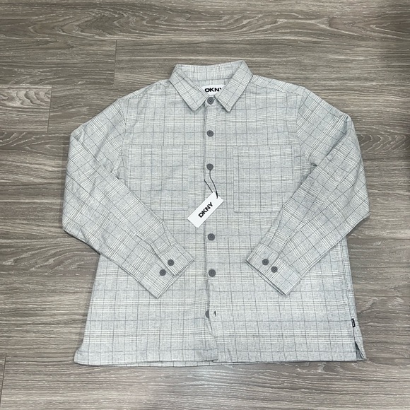 DKNY heavy weight shirt jacket flannel. Size XL. NWT - Picture 1 of 4